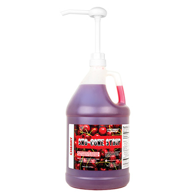 Snow Cone Syrup Case W/Pump